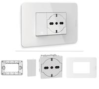 KIT MATIXGO SERIE CIVILE B-TICINO ORIGINALE VARIE COMBINAZIONI CON PLACCA BIANCA