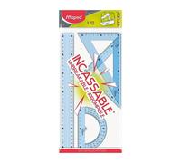 Kit Maxi di 4 Righelli Scolastici Infrangibili Maped Trasparente