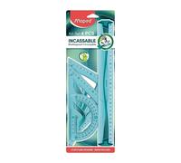 Kit Maxi di 4 Righelli Scolastici Irrompibili Maped Blu
