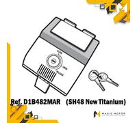 Kit meccanismo di chiusura moto SHAD grigio titanio per SH48 Cod. D1B482MAR