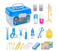 Kit medico per bambini, set di 23 set di gioco del dottore con stetoscopio, kit di giocattoli per il dottore di Natale per bambini, set di giochi di simulazione per tutti i pi