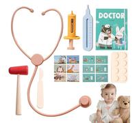 Kit medico per il gioco d'imitazione di dottore per bambini, per costume da infermiere con stetoscopio d ospedale per ragazzi e ragazze studenti e classe