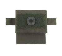 Kit medico tattico 1FAK Compact T.rauma Kit, compatibile con cintura e MOLLE, kit di pronto soccorso con porta laccio emostatico per caccia airsoft (Green)
