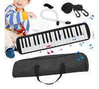 Kit melodica 37 tasti, strumento musicale melodica 37 tasti,Pianoforte d'aria divertente - Piano Harmonica portatile per, giocattoli strumenti musicali con tastiera divertente per