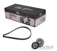 Kit Micro-V GATES Cinghie A Coste Compatibile Con Citroën Jumper Fiat Ducato