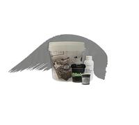 Kit Microcemento 8M² - Microcemento per Rivestimenti e Pavimenti in Piastrelle, Marmo e Gress - Colore Fango - 1 Toner ml 250 incluso