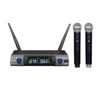 KARMA - Kit microfoni Karma Set 8302 doppio palmare UHF Black e Grey