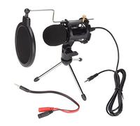 Kit Microfono a Condensatore, Kit Microfono Cardioide in Metallo con Supporto per Treppiede e Cavo Adattatore per Registrazione in Studio Home Studio Podcasting Dubbing