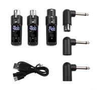 Kit microfono wireless XLR da 2,4 GHz trasmettitore e ricevitore per supporto microfono a condensatore dinamico (2 per condensatore)