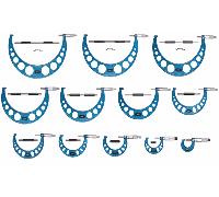 Kit Micrometro Esterno Dasqua 12 Pezzi 0-300mm x 0,01mm 4111-8203