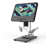 Kit microscopio elettronico Microscopio digitale LCD da 8,5 pollici for adulti Lente d'ingrandimento for monete 5X-1200X con luci microscopi