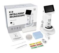 Kit Microscopio Per Bambini | 100X-1000X Giocattoli STEM | Lente d'Ingrandimento Portatile per Piante | Per Ragazzi Ragazze Appassionati Di Scienza Homeschooling Studenti Delle Elementari Viaggio Camp