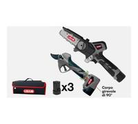 KIT MIKRO COMBO FORBICE POTATURA MK25 + ELETTROSEGA MIKRO SG + 3 BATTERIE LISAM