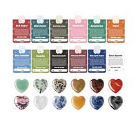 Kit Minerali | Pietra portatile con biglietto di auguri | Set di cristalli,Idea regalo per la figlia genitore