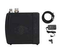 Kit mini compressore d'aria con alloggiamento in ABS e interfaccia G1 da 8 pollici - Compressore d'aria portatile per aerografo per tatuaggi, decorazione di torte, manicure, (Nera)