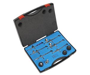 Kit Mini Per Aerografo Sealey 10 Pezzi Alimentazione A Gravità/Suzione AB936