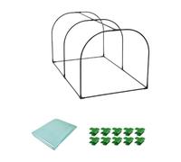 Kit mini serra da giardino, copertura per piante, clip a cerchio da giardino