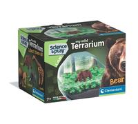 Kit Mini Terrario Orso Clementoni - Recipiente Trasparente, Semi, Manuale Illustrato
