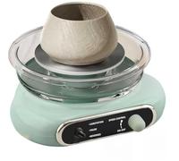 Kit Mini Tornio Elettrico per Ceramica, Tornio Regolabile 0-200RPM con Pedale a Pedale e Vaschetta Schizzi Rimovibile, Set Completo di Strumenti Fai-da-Te per Argilla per Bambini e Adulti Principianti