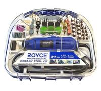 Kit mini trapano 211 pezzi smerigliatrice rotante 135W punte frese Royce RMG-300
