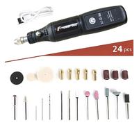 KIT MINI TRAPANO Dremel Portatile 24 Pcs PENNA INCISIONI Usb C Wireless Faidate