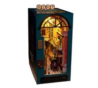 Kit, Miniatur Kit, Booknooks Diorama con luce a LED, decorazioni per uso di librerie, set di diorama per amici, decorazione per la casa