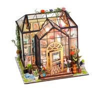 Kit Miniature | Kit 3D di Casa e Serra in Miniatura | Modello da Costruire per Stanza Mensola Decor per Adolescenti Adulti | Display per Biblioteca Camera da Letto Natale Halloween