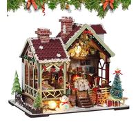 Kit Miniaturhaus - Set di artigianato modello in legno 3D per la decorazione creativa a Buchnische | Kit modello DIY Häuschen da riunire per amici di famiglia Girls Boys Lovers Idea Gift Ide