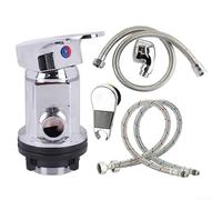 Kit miscelatore doccia spruzzatore G1/2 per camper per miscelatore doccia | Robusto corpo in lega di zinco, flusso d'acqua delicato, previene gli schizzi, ideale per saloni e spa