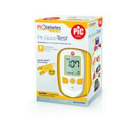 Kit Misuratore Glicemia PIC GLUCO TEST Glucometro Pungidito Lancette e Strisce