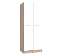 Kit mobile armadio a 2 ante cm71x51,5x181h colore rovere/bianco spessore 16mm