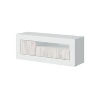 KIT MOBILE CREDENZA PORTA TV BALTIK 3 ANTE CM.139X42X53H FINITURA BIANCA