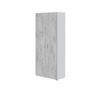 KIT MOBILE MULTIUSO 80X37XH182 CM BIANCO CEMENTO