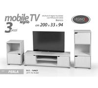KIT MOBILE SALOTTO PORTA TV HI FI TAVOLINO 2 COMODINI ARMADIO COMPLETO 2003394