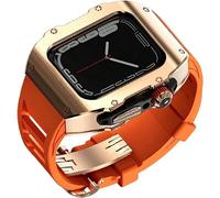 Kit Mod Band Band Band Band Band in acciaio inossidabile ， Compatibile con Apple Watch Series 9 8 7 6 5 4 SE Sostituzione ， Class di cinghie della custodia da uomo da uomo ， per iWatch Series 45mm
