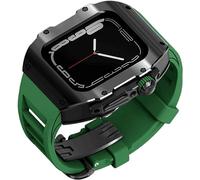 Kit Mod Band Band Band Band Band in acciaio inossidabile ， Compatibile con Apple Watch Series 9 8 7 6 5 4 SE Sostituzione ， Class di cinghie della custodia da uomo da uomo ， per iWatch Series 45mm