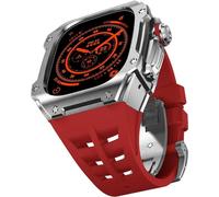 Kit MOD BANDAD CASA BANDA CASA DELLA CASA IN ACCIAIO AUSSIONE ， per 44 mm 45 mm ， custodia per orologi in metallo Sport cinghia traspirante ， per iWatch Series 8/7/6/5/4/SE Accessori di ricambio