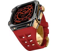 Kit MOD BANDAD CASA BANDA CASA DELLA CASA IN ACCIAIO AUSSIONE ， per 44 mm 45 mm ， custodia per orologi in metallo Sport cinghia traspirante ， per iWatch Series 8/7/6/5/4/SE Accessori di ricambio