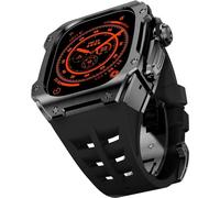 Kit MOD BANDAD CASA BANDA CASA DELLA CASA IN ACCIAIO AUSSIONE ， per 44 mm 45 mm ， custodia per orologi in metallo Sport cinghia traspirante ， per iWatch Series 8/7/6/5/4/SE Accessori di ricambio