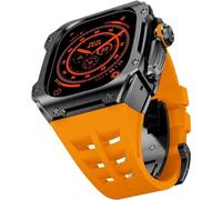 Kit MOD BANDAD CASA BANDA CASA DELLA CASA IN ACCIAIO AUSSIONE ， per 44 mm 45 mm ， custodia per orologi in metallo Sport cinghia traspirante ， per iWatch Series 8/7/6/5/4/SE Accessori di ricambio