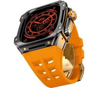 Kit MOD BANDAD CASA BANDA CASA DELLA CASA IN ACCIAIO AUSSIONE ， per 44 mm 45 mm ， custodia per orologi in metallo Sport cinghia traspirante ， per iWatch Series 8/7/6/5/4/SE Accessori di ricambio
