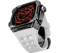 Kit MOD BANDAD CASA BANDA CASA DELLA CASA IN ACCIAIO AUSSIONE ， per 44 mm 45 mm ， custodia per orologi in metallo Sport cinghia traspirante ， per iWatch Series 8/7/6/5/4/SE Accessori di ricambio