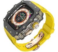 Kit MOD CASA MOD di orologi in fibra di carbonio ， per ultra 2 49 mm ， cinghia di orologio di lusso+custodia per orologio in fibra di carbonio ， per la serie 9/8/7/6/5/4/SE 45mm 44mm Accessori