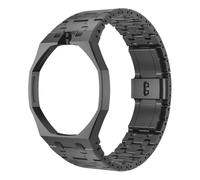 Kit Mod in acciaio inossidabile 316 con cassa e cinturino, compatibile con Swatch Royal Pop, accessorio di ricambio per orologio da uomo e donna, accessorio di ricambio per orologi hobby, Nero, 12