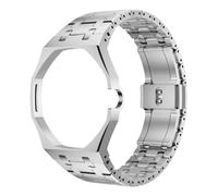 Kit Mod in acciaio inossidabile 316 con cassa e cinturino, compatibile con Swatch Royal Pop, accessorio di ricambio per orologio da uomo e donna, accessorio di ricambio per orologi hobby, Argento,3