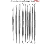 Kit Modellazione Cera Strumenti per Modellare Laboratorio Odontotecnico Dentale