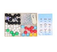 Kit Modelli Molecolari, Set Chimica Organica Inorganica per Studenti | Sfere atomiche PP colori vivaci apprendimento pratico immaginazione spaziale sussidio didattico laboratorio C H O N