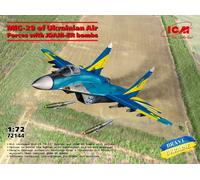 KIT MODELLINO AEREO ICM MIG-29 OF UKRAINIAN AIR FORCES WITH JDAM-ER BOMBS 1/72