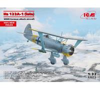 KIT MODELLINO AEREO MILITARE ICM HS 123A 1 LATE WWII GERMAN ATTACK AIRCRAFT 1:32