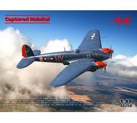 KIT MODELLINO AEREO MILITARE STATICO ICM CAPTURED HEINKEL MODELLISMO SCALA 1:48
